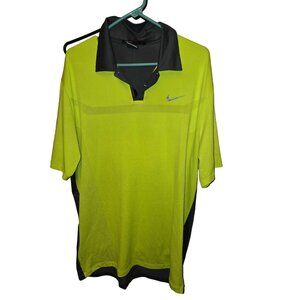 Nike Tiger Woods Collection Dri-Fit Polo Shirt  Golf Apparel  Men's Large  Black